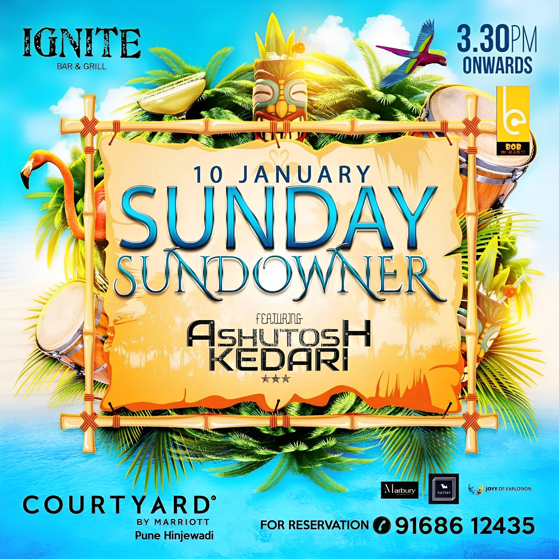 Tropical Sunday Sundowner poster featuring Ashutosh Kedari